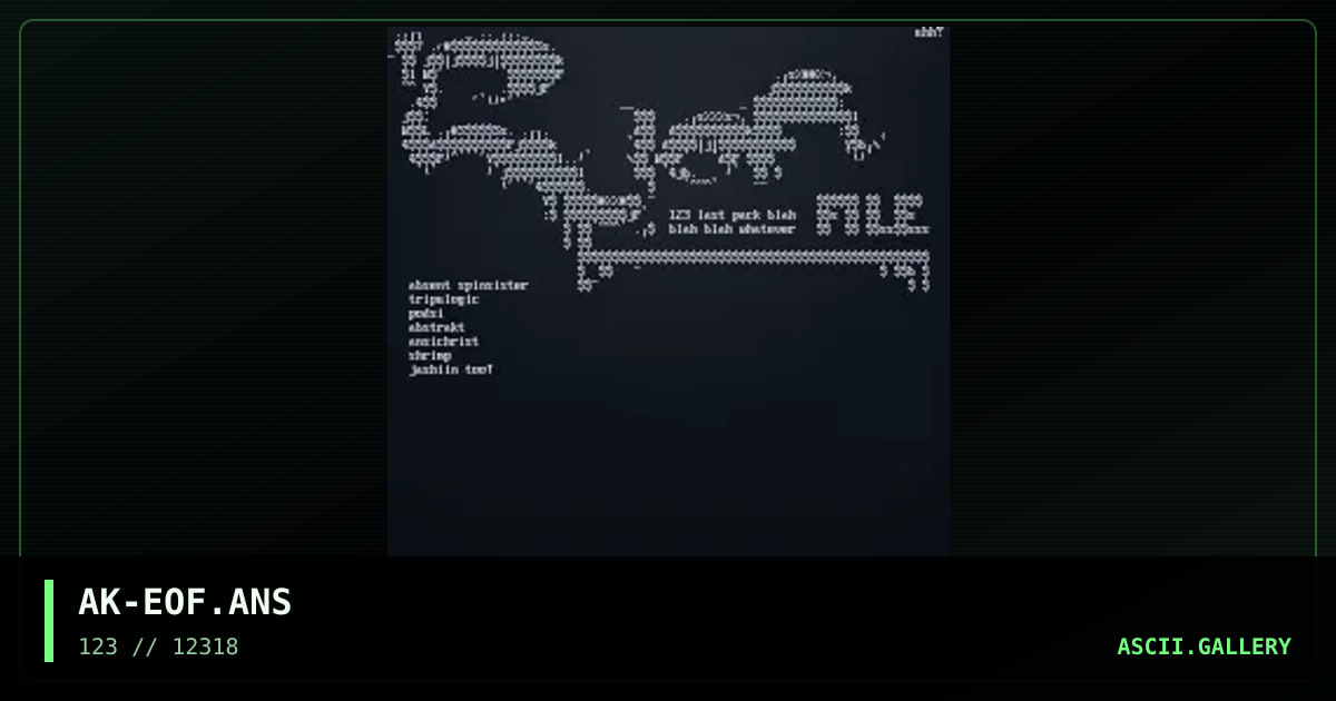 AK-EOF.ANS, by abstrakt, 2004