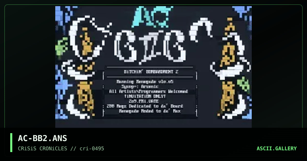 Bitch'n Bombardment II, by arsenic 209, 1995