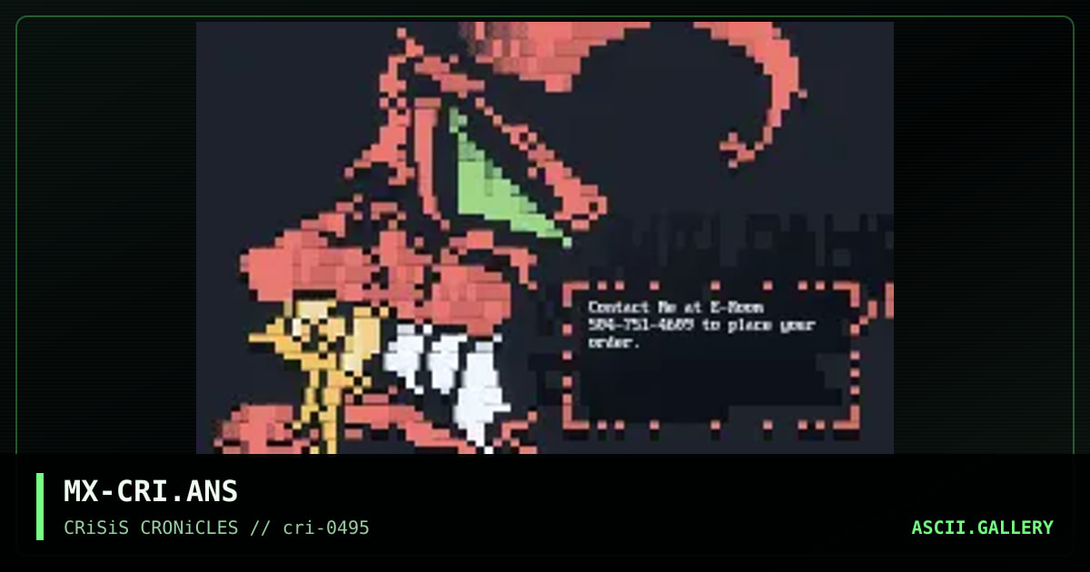 CRiSiS.. animation .. unreleased., by morphix, 1995