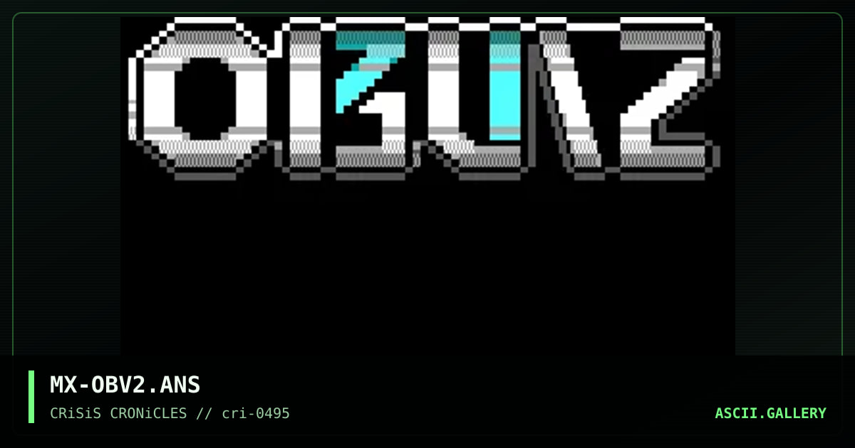 OBV/2 logo .. unreleased., by morphix, 1995