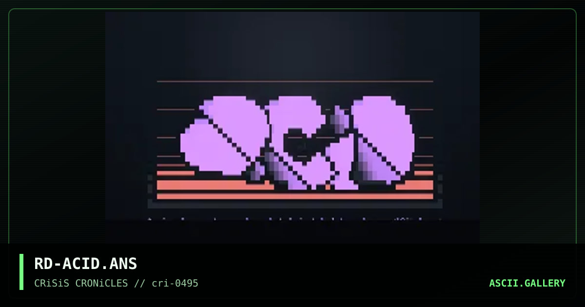 ACiD Logo, by realm dweller, 1995