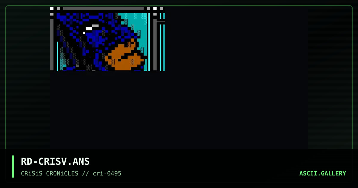 v.1 layout of CrisisVu, by realm dweller, 1995