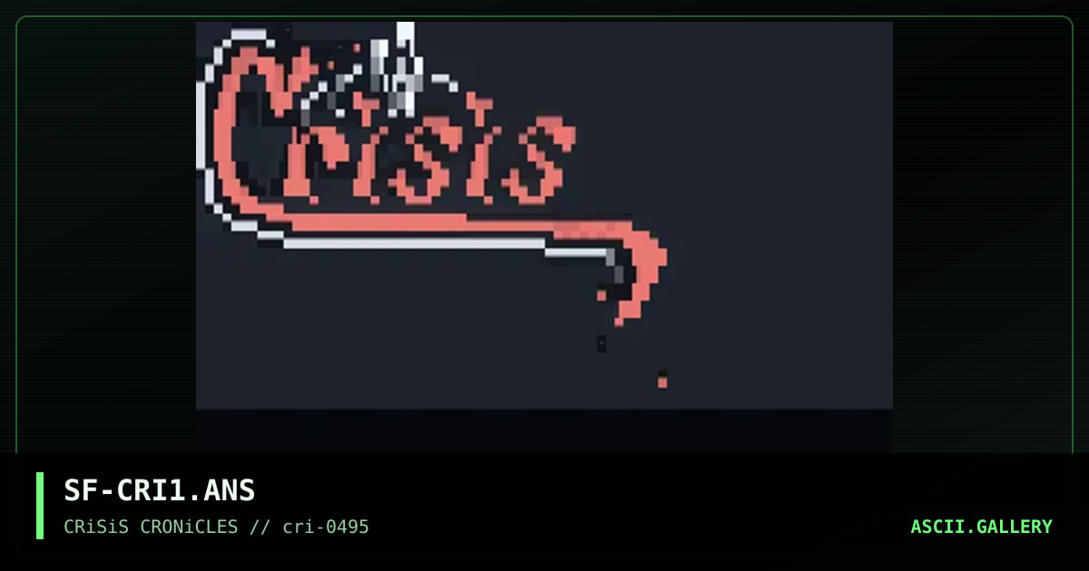 CRiSiS Skull Logo, by shining force, 1995