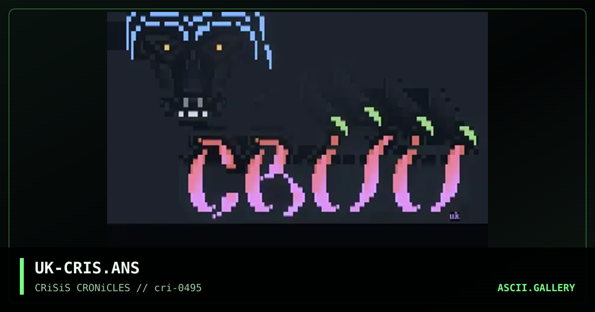 CRiSiS logo, by uk, 1995
