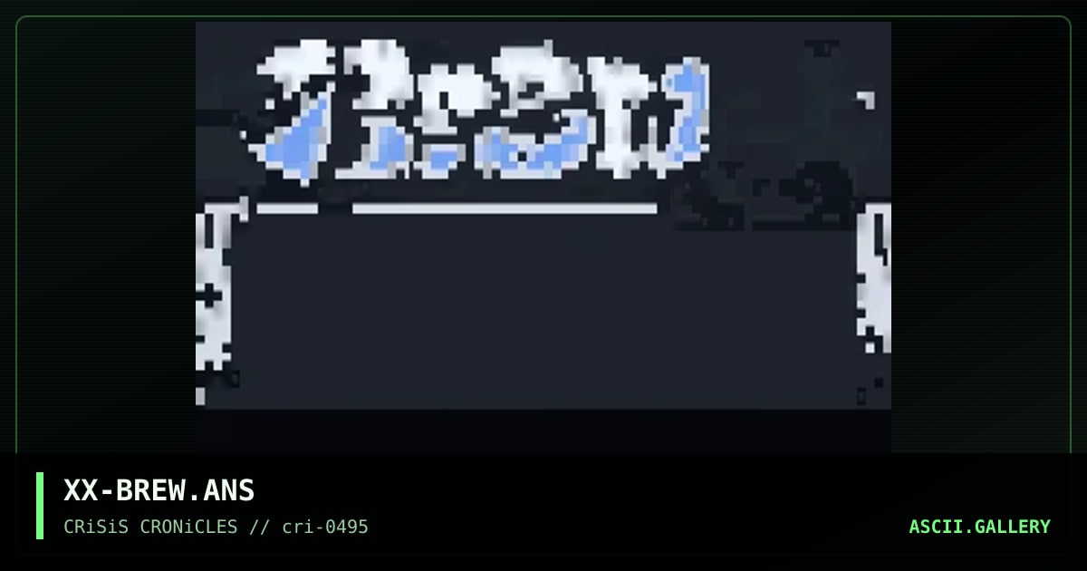 Brew .. ansi, by xanax, 1995