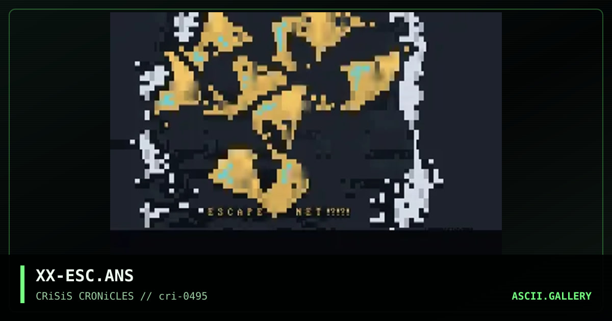 EscapeNet, by xanax, 1995