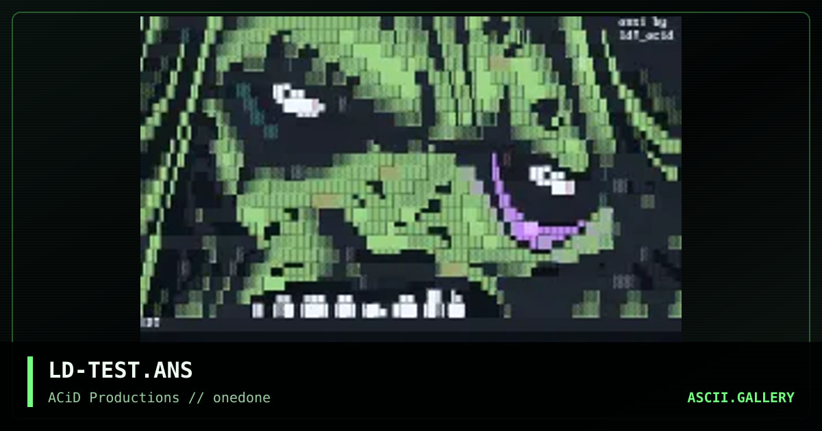 LD-TEST.ANS, by lord jazz, 1996
