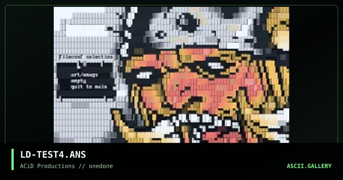 LD-TEST4.ANS, by lord jazz, 1996