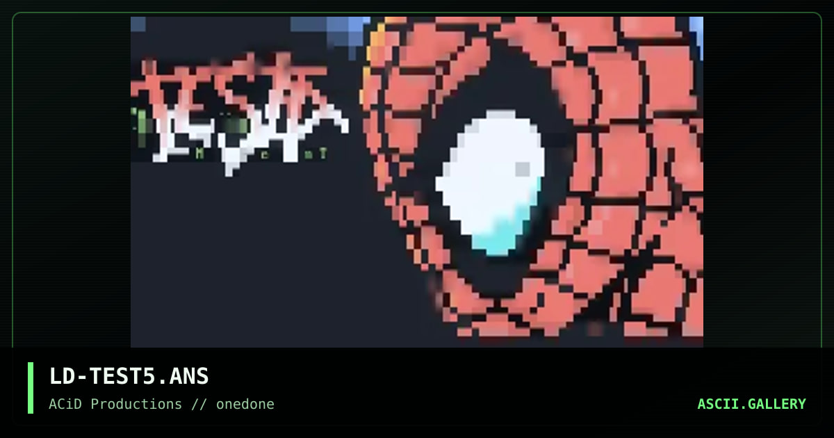 LD-TEST5.ANS, by lord jazz, 1996