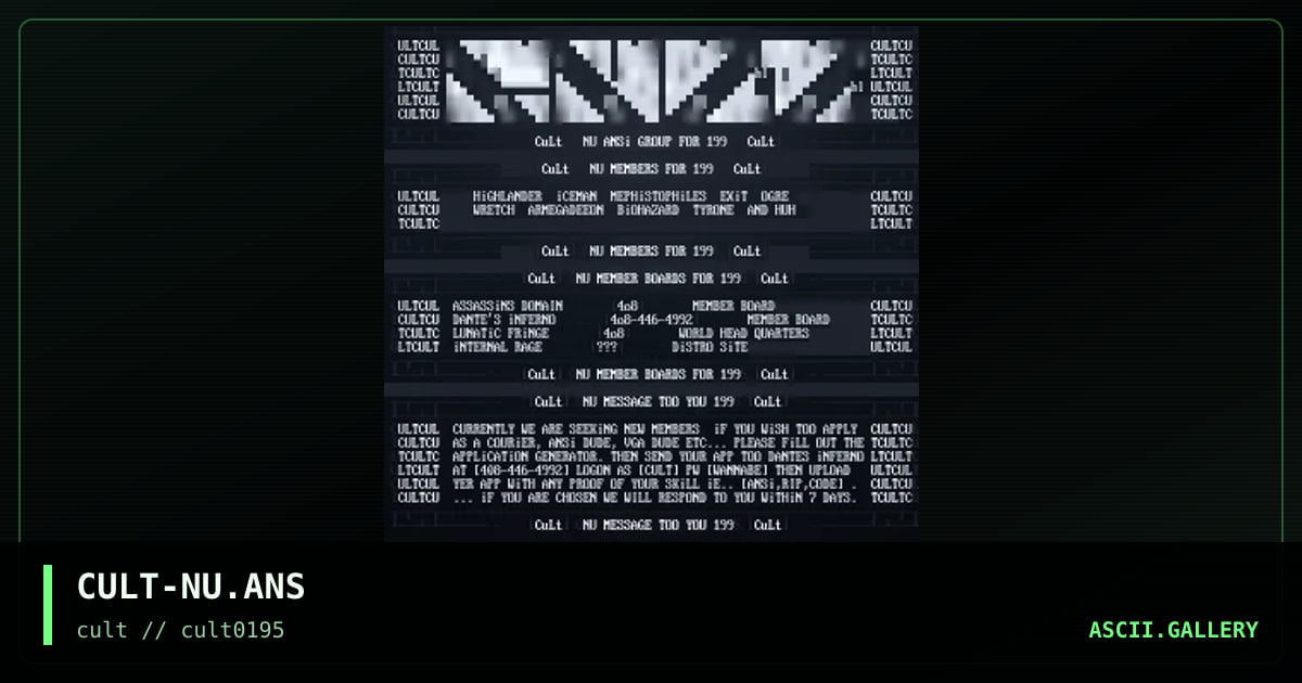 CULT-NU.ANS, by untagged, 1995