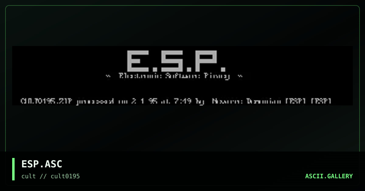 ESP.ASC, by untagged, 1995
