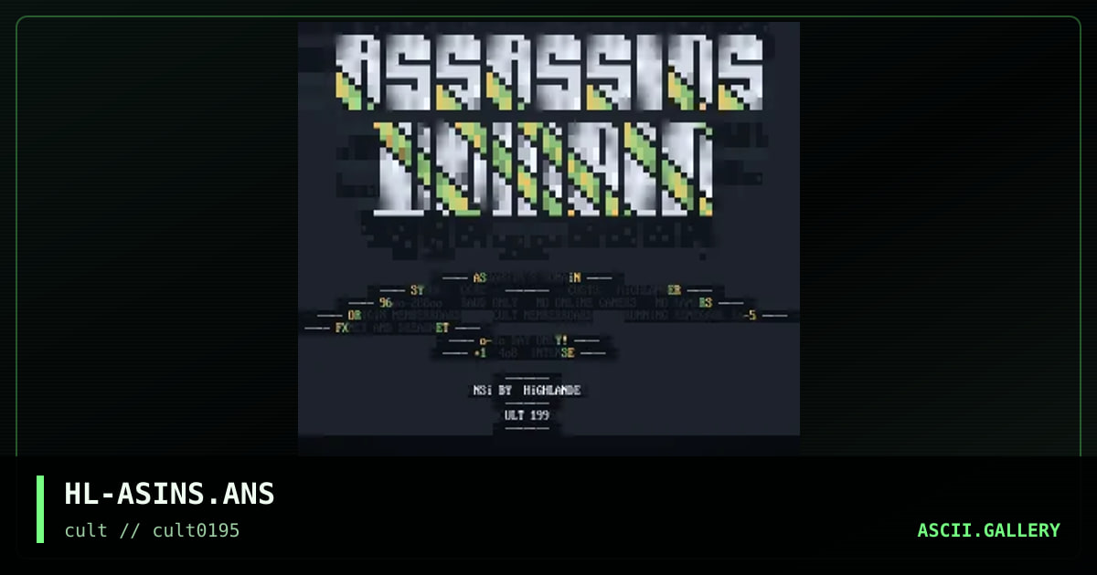 HL-ASINS.ANS, by highlander, 1995