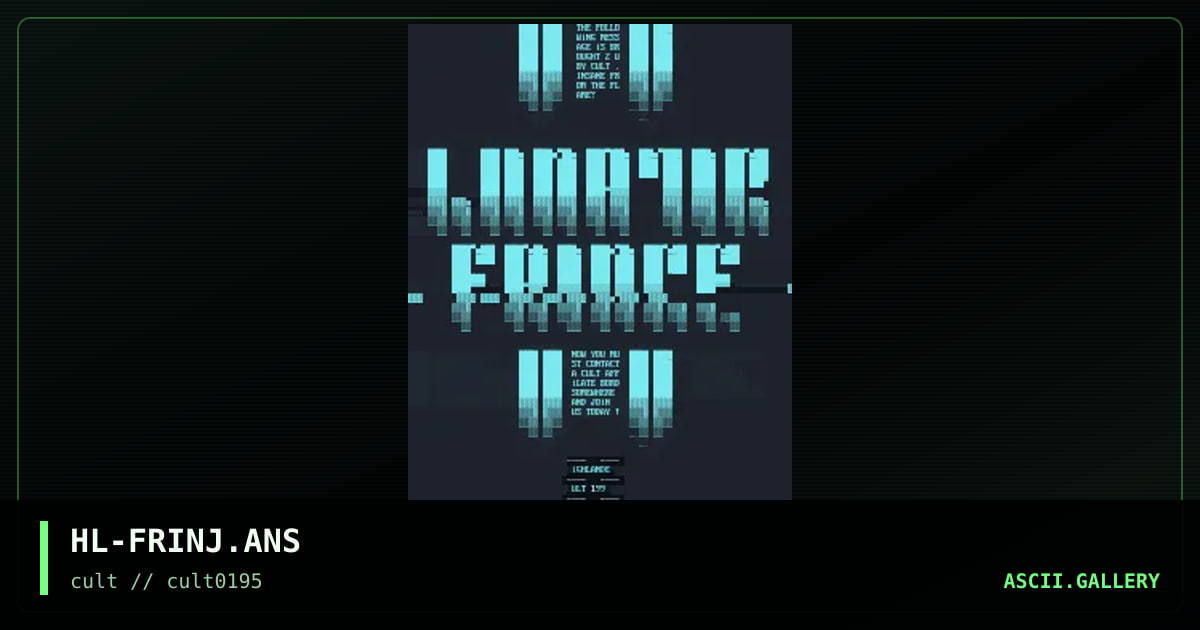 HL-FRINJ.ANS, by highlander, 1995