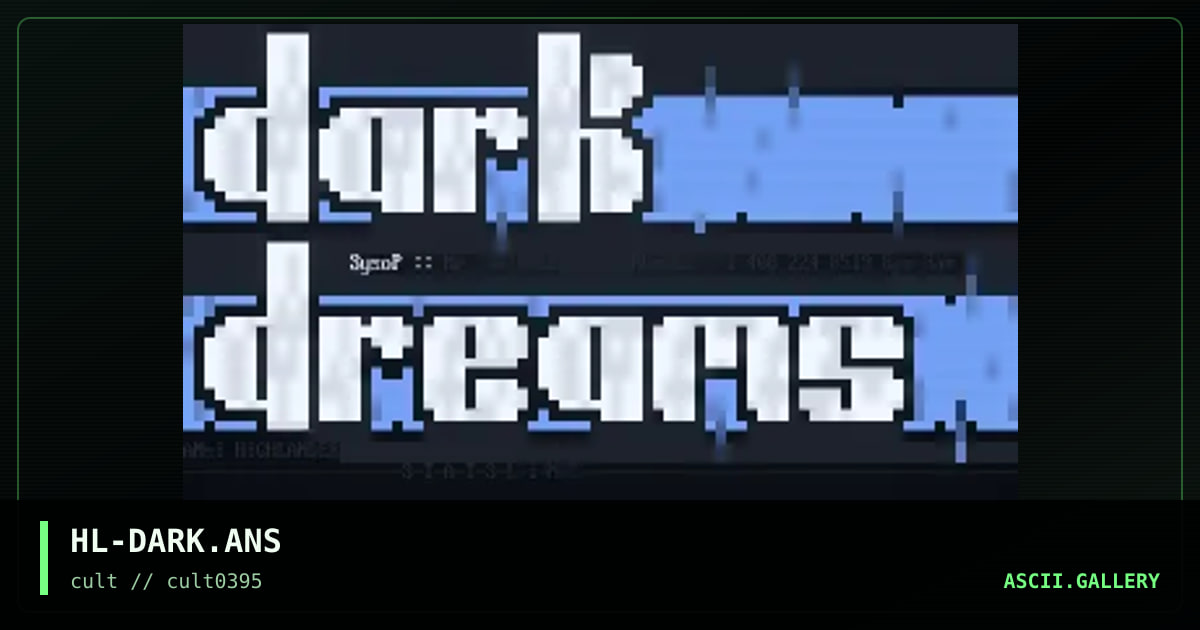 HL-DARK.ANS, by highlander, 1995