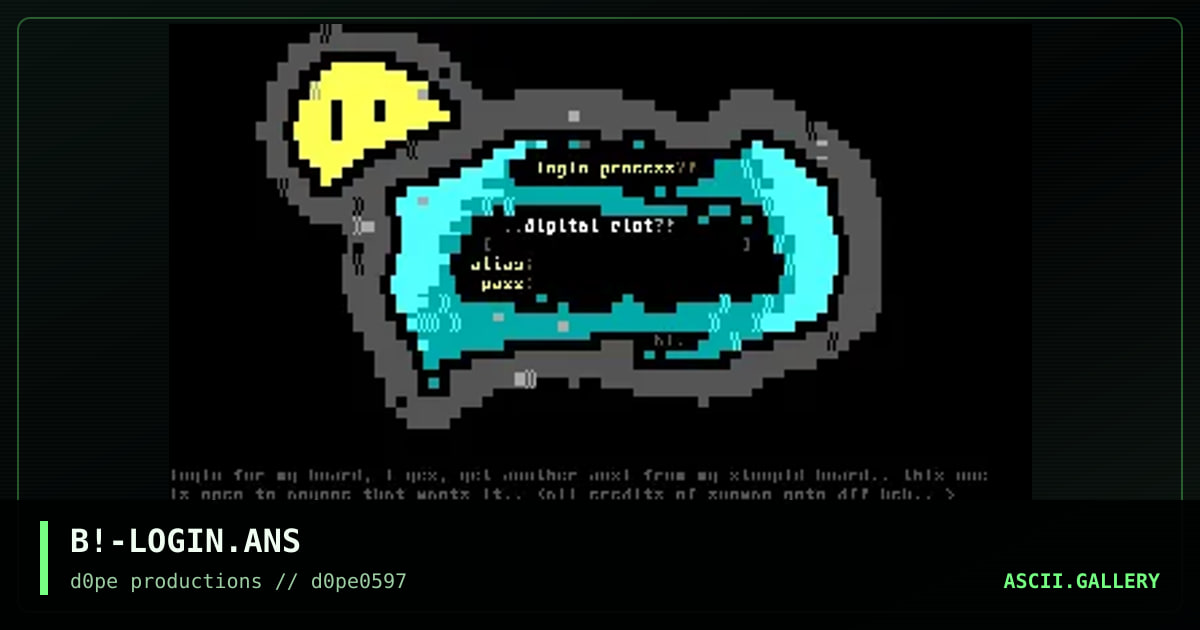 dr?! login, by bleach, 1997