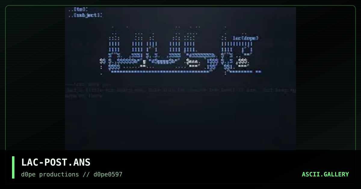 msg post, by lacaid, 1997