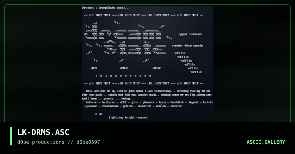 Dream State Speed Test, by lightning knight, 1997