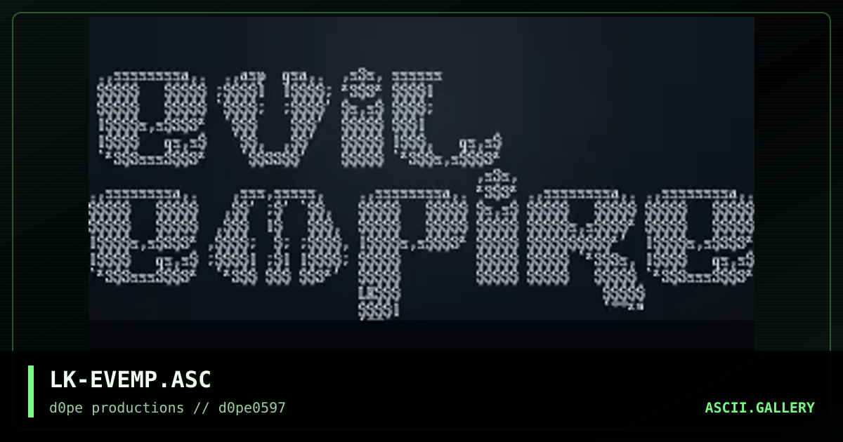 Evil Empire (plain), by lightning knight, 1997