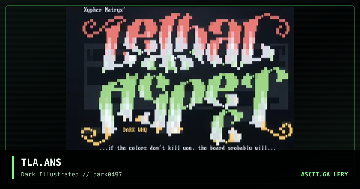 TLA.ANS, by xypher matryx, 1997
