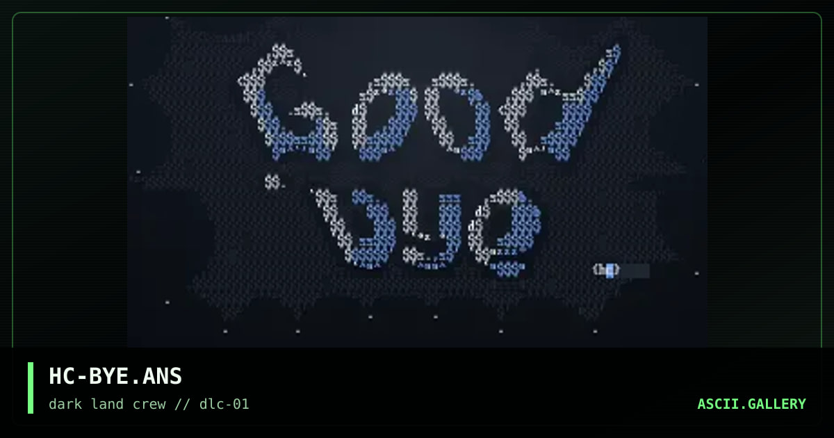 HC-BYE.ANS, by headcrasher, 1998