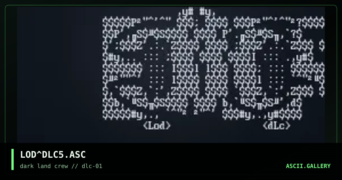 LOD^DLC5.ASC, by lod, 1998