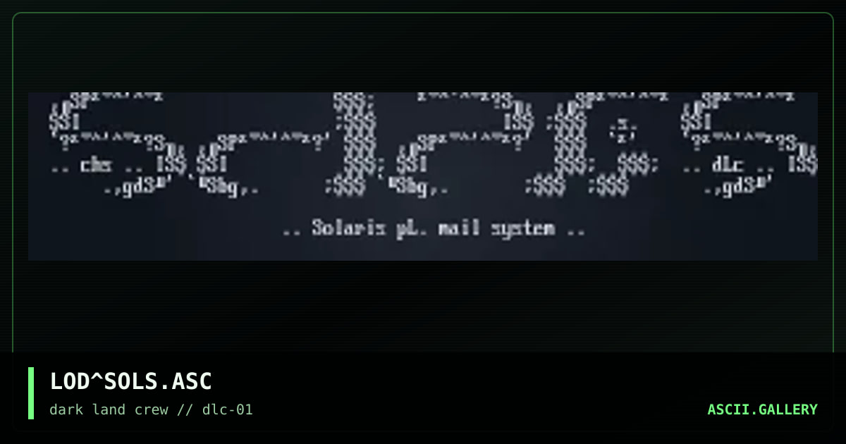 LOD^SOLS.ASC, by lod, 1998