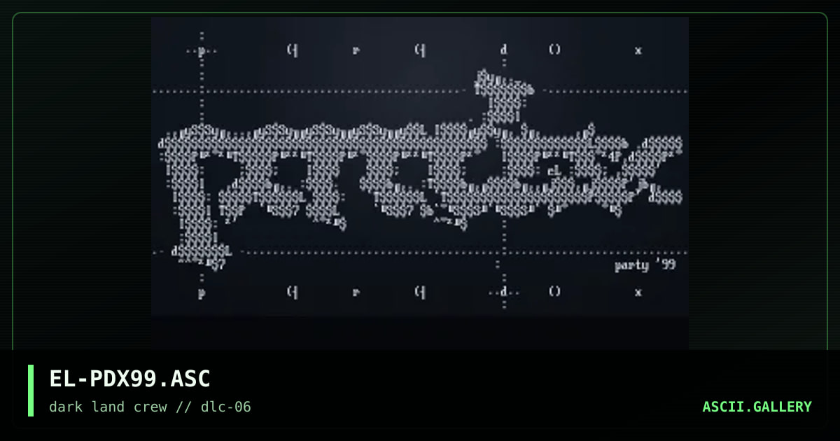 ParadoX'99 logo, by evil lex, 1999