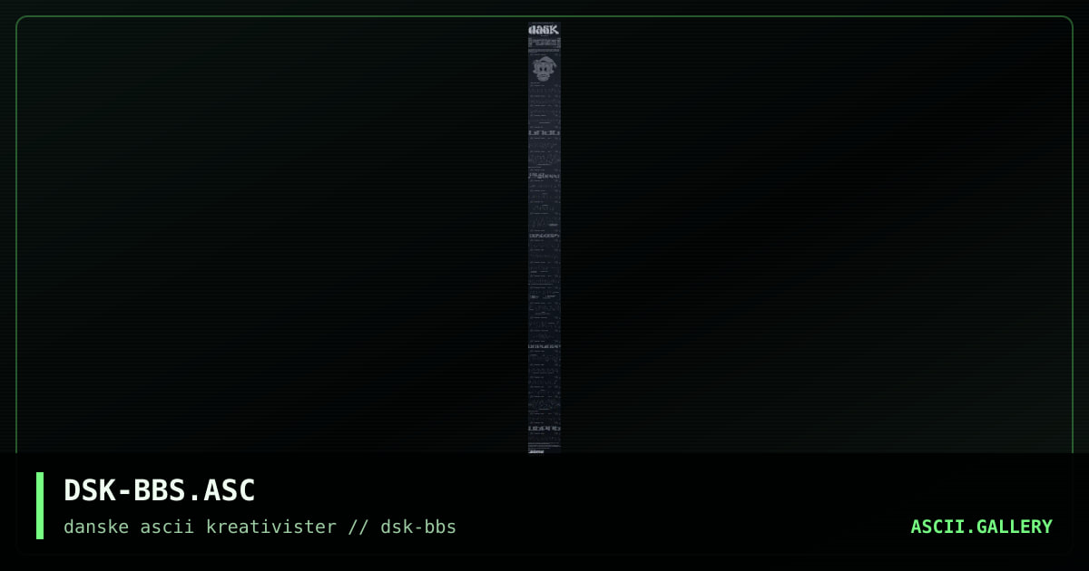DSK-BBS.ASC, by garflozzy, 1997