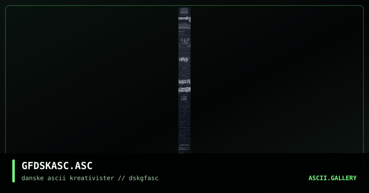 GFDSKASC.ASC, by garflozzy, 1998