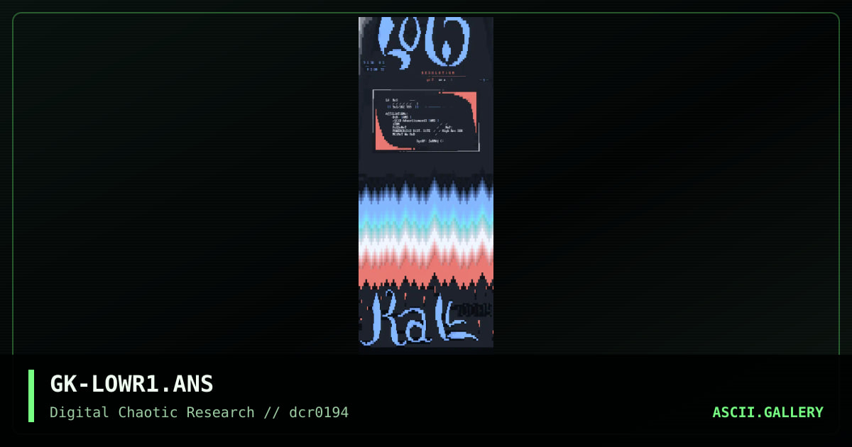 GK-LOWR1.ANS, by gatekeeper, 1994