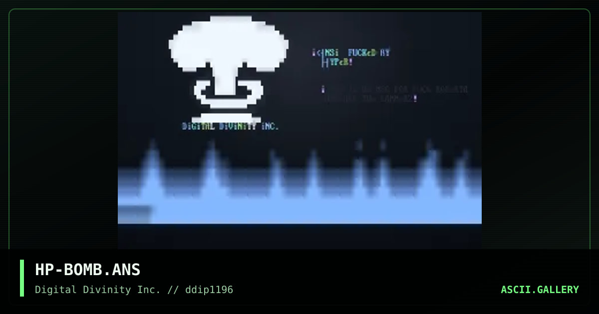 HP-BOMB.ANS, by hyper, 1996