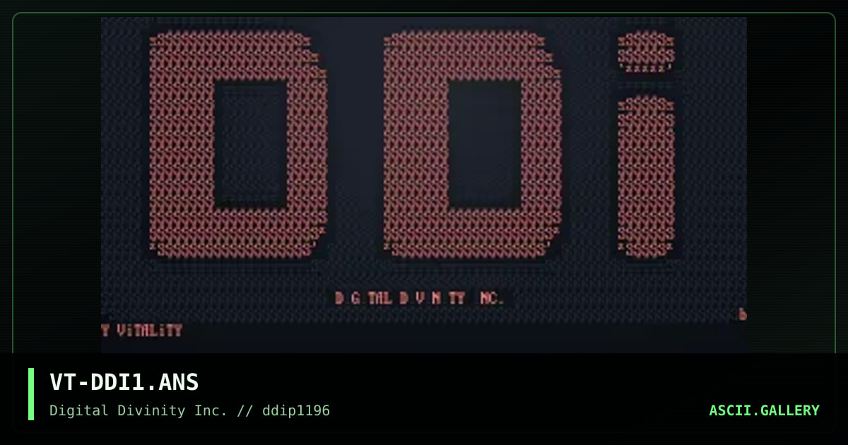 VT-DDI1.ANS, by vitality, 1996