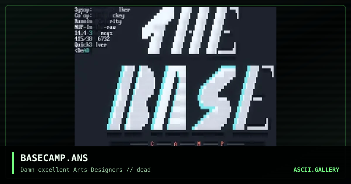 BASECAMP.ANS, by quick silver, 1992