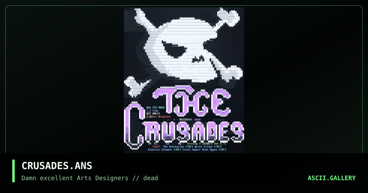 CRUSADES.ANS, by mysterio, 1992