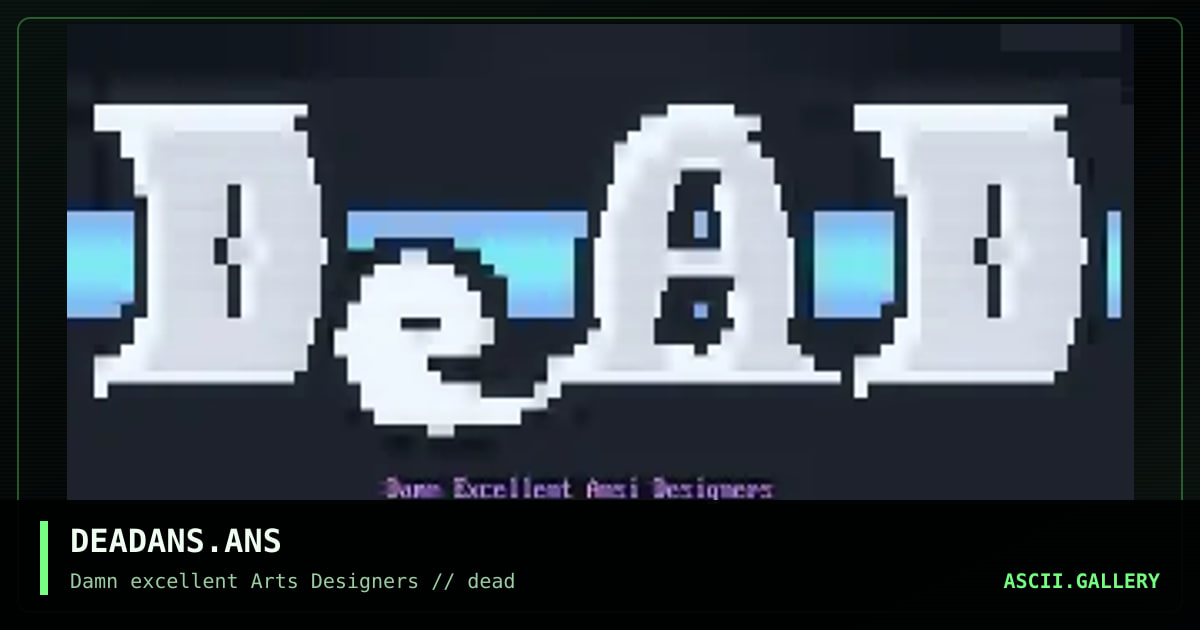 DEADANS.ANS, by marauder, 1992
