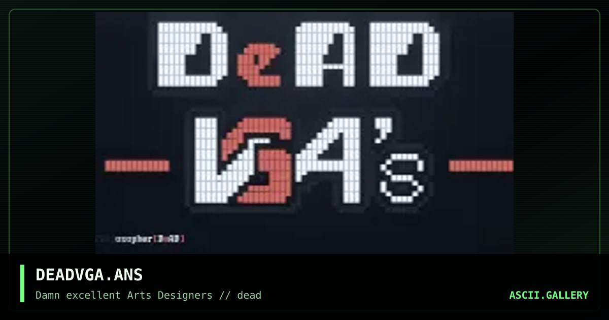 DEADVGA.ANS, by philosopher, 1992