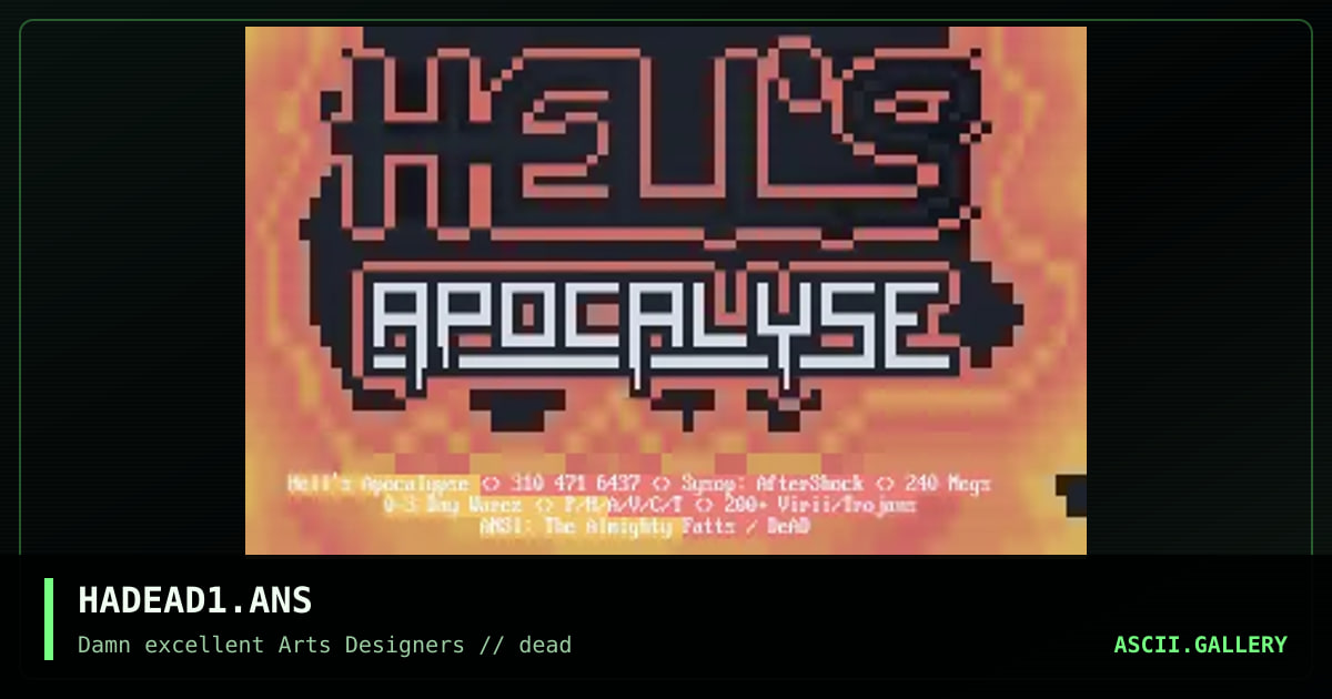 HADEAD1.ANS, by fatts, 1992