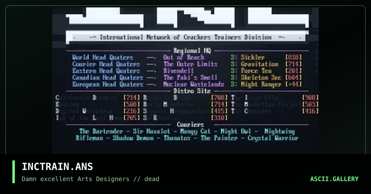 INCTRAIN.ANS, by philosopher, 1992