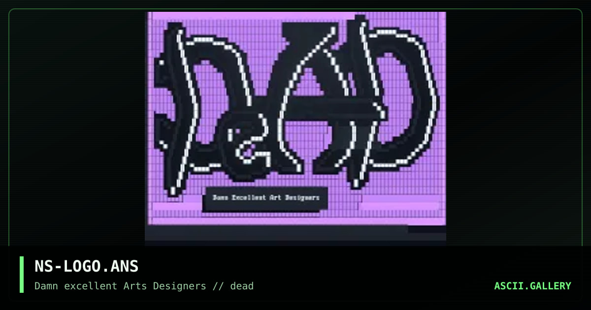 NS-LOGO.ANS, by nightshade, 1992