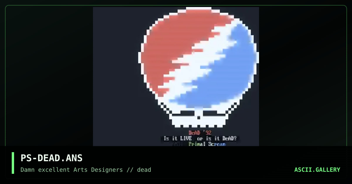 PS-DEAD.ANS, by primal scream, 1992