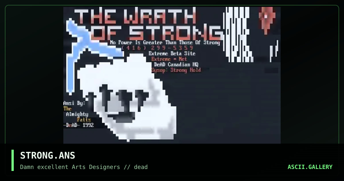 STRONG.ANS, by the almighty fatts, 1992
