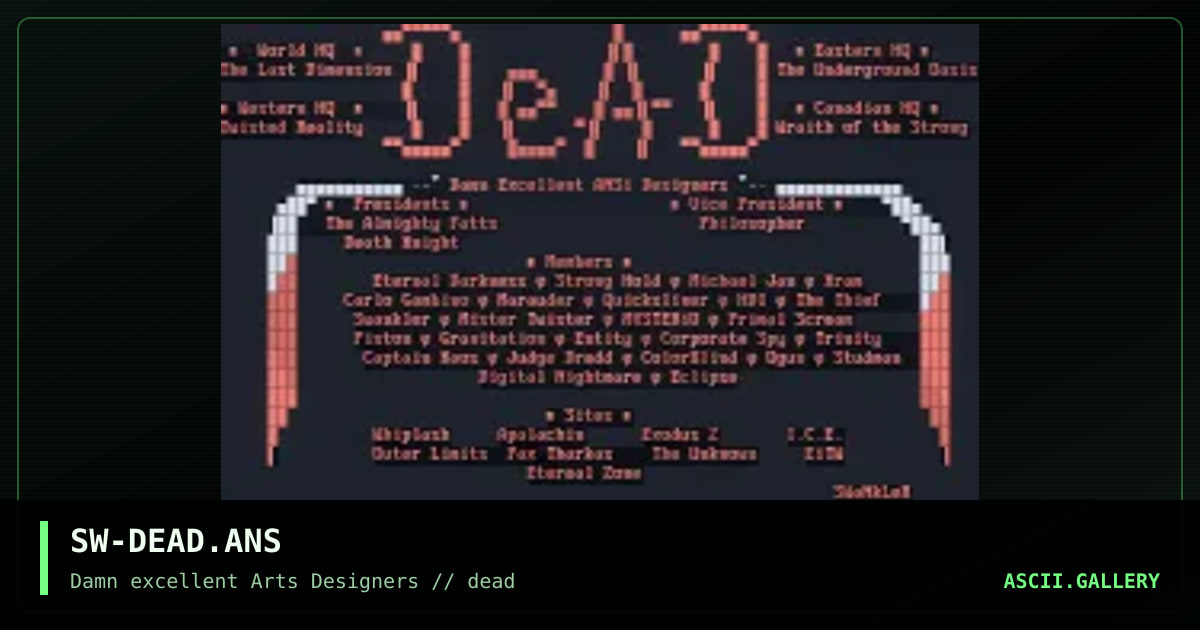 SW-DEAD.ANS, by swankler, 1992