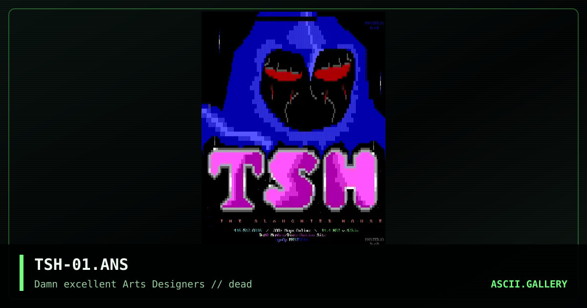 TSH-01.ANS, by mysterio, 1992