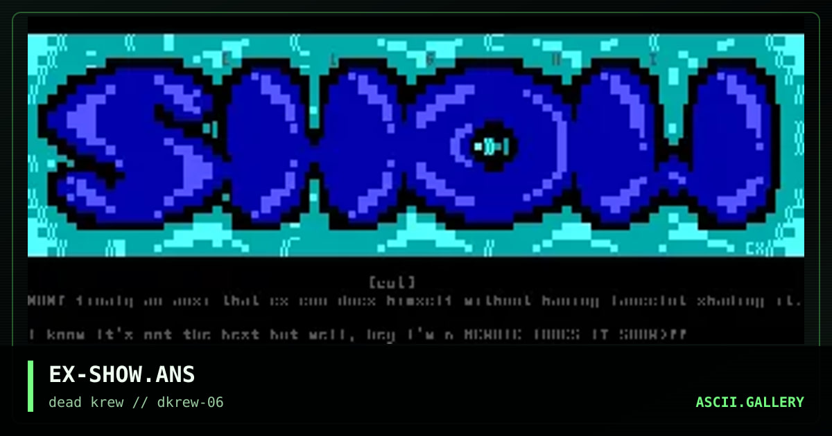 light SHOW!, by ex con, 1997