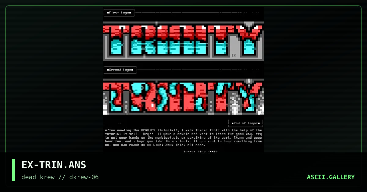 Trinity Colly!, by ex con, 1997