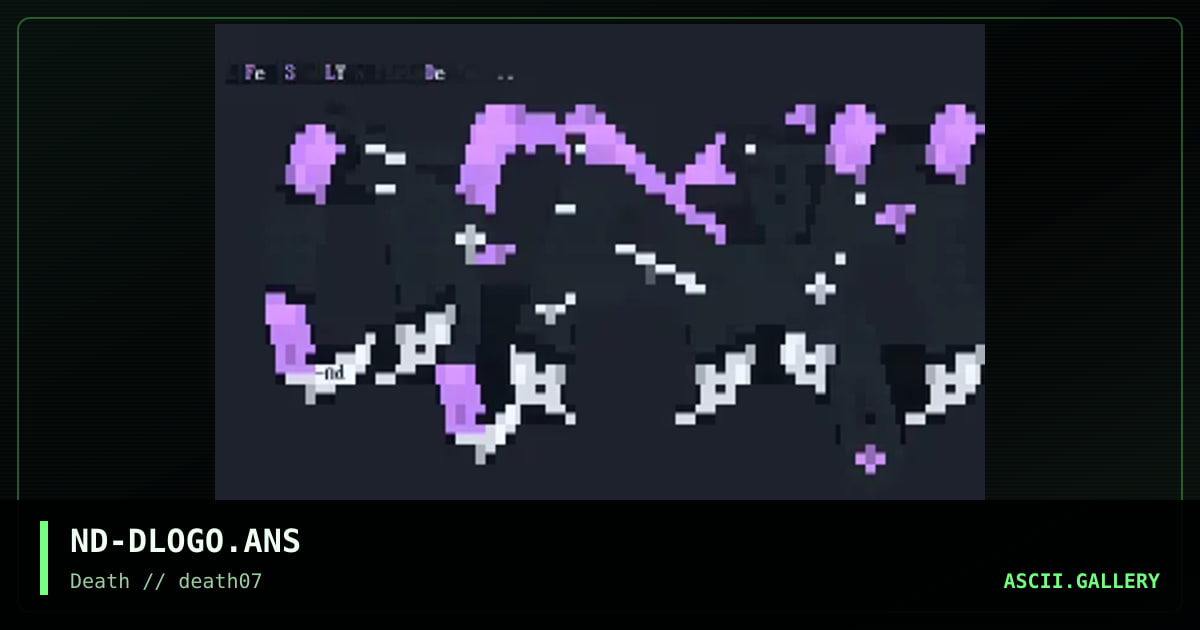 ND-DLOGO.ANS, by nomad-death, 1995