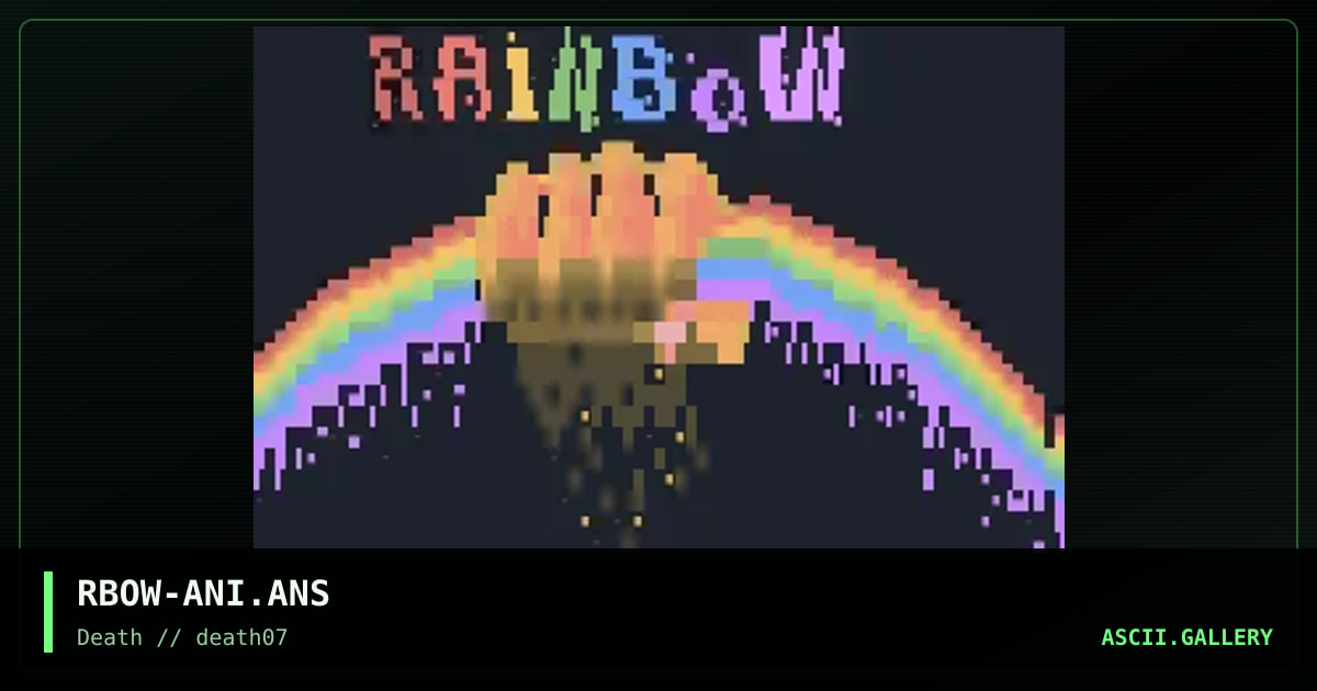 RBOW-ANI.ANS, by blackmore, 1995