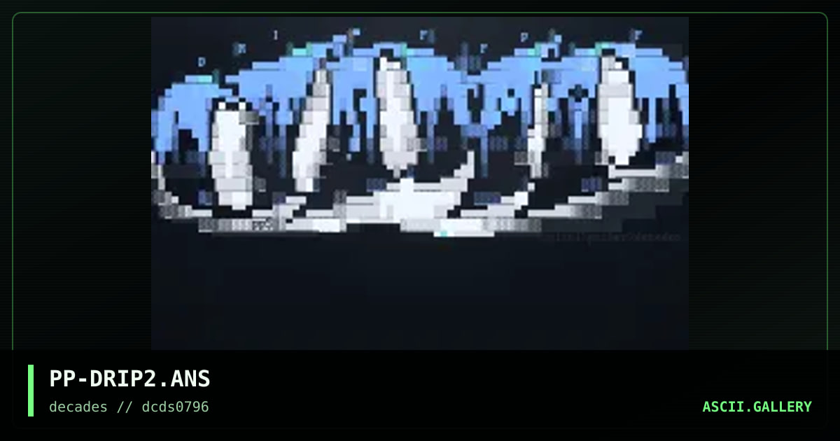 Drip, by pixel pusher, 1996