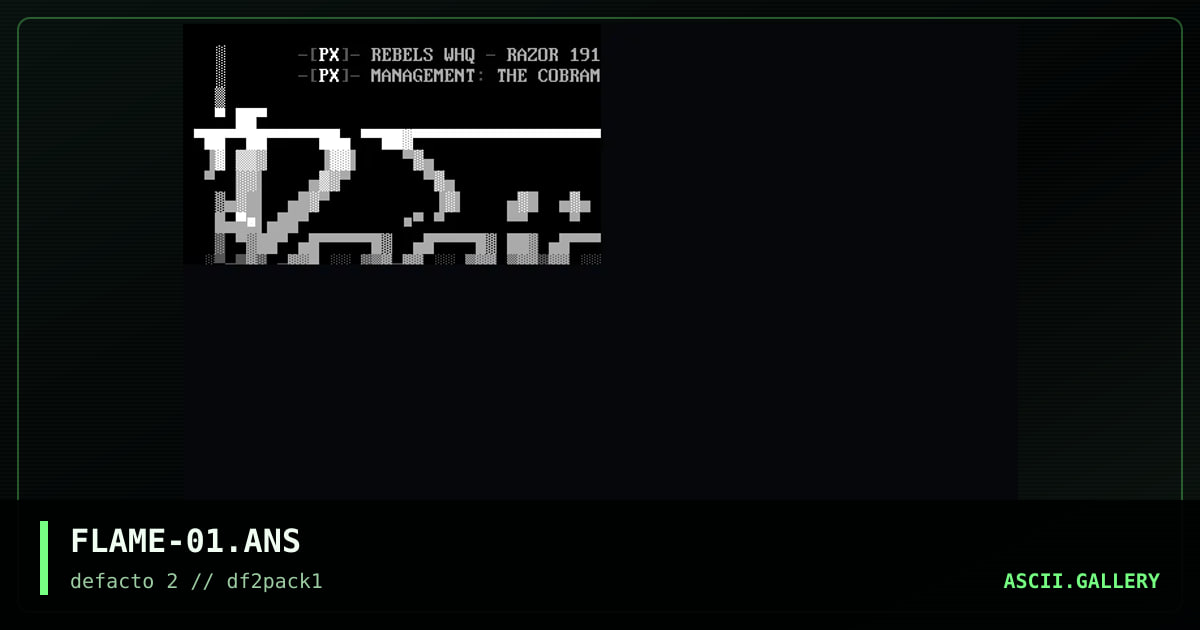 FLAME-01.ANS, by infernal flames, 1998