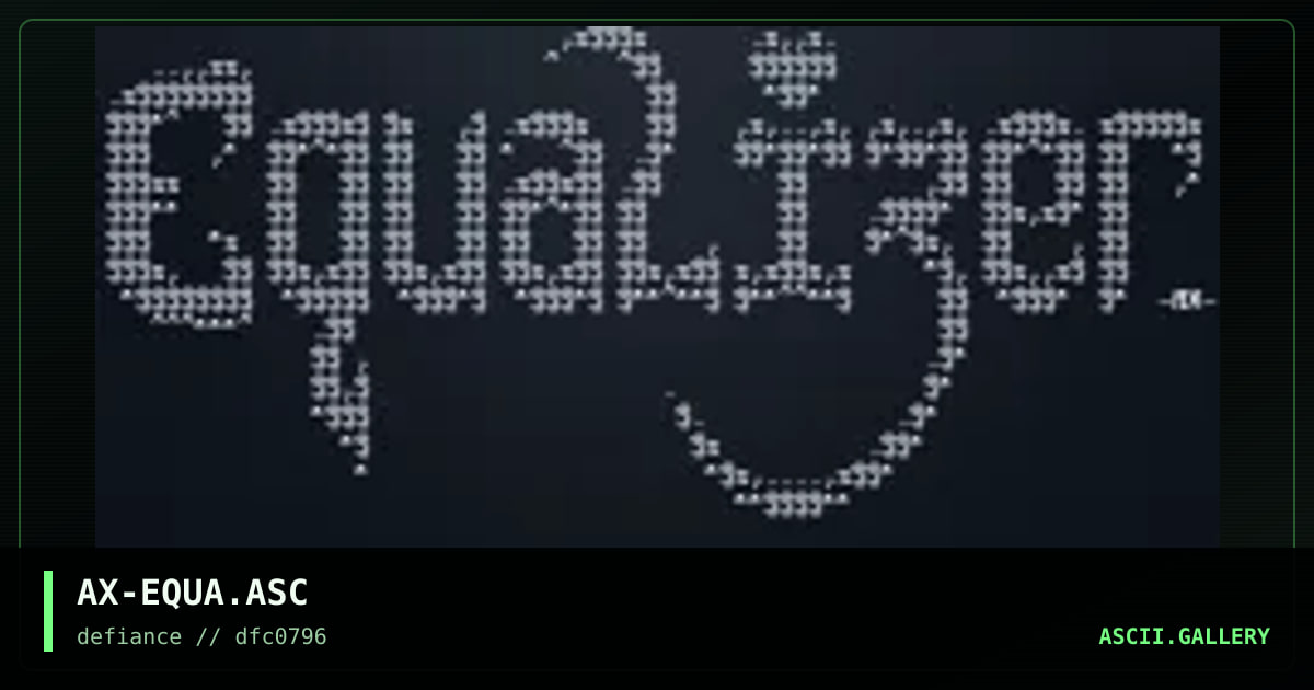 AX-EQUA.ASC, by axxel, 1996